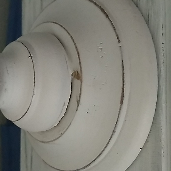 Candlestick candle holder white rustic - Picture 4 of 10